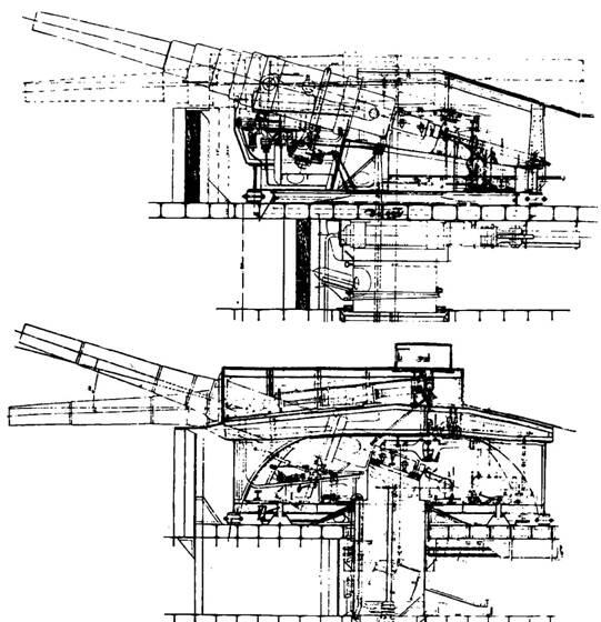 Барбетные установки для 305мм орудий изготовленные на Пені ербург ском Мет ал - фото 51