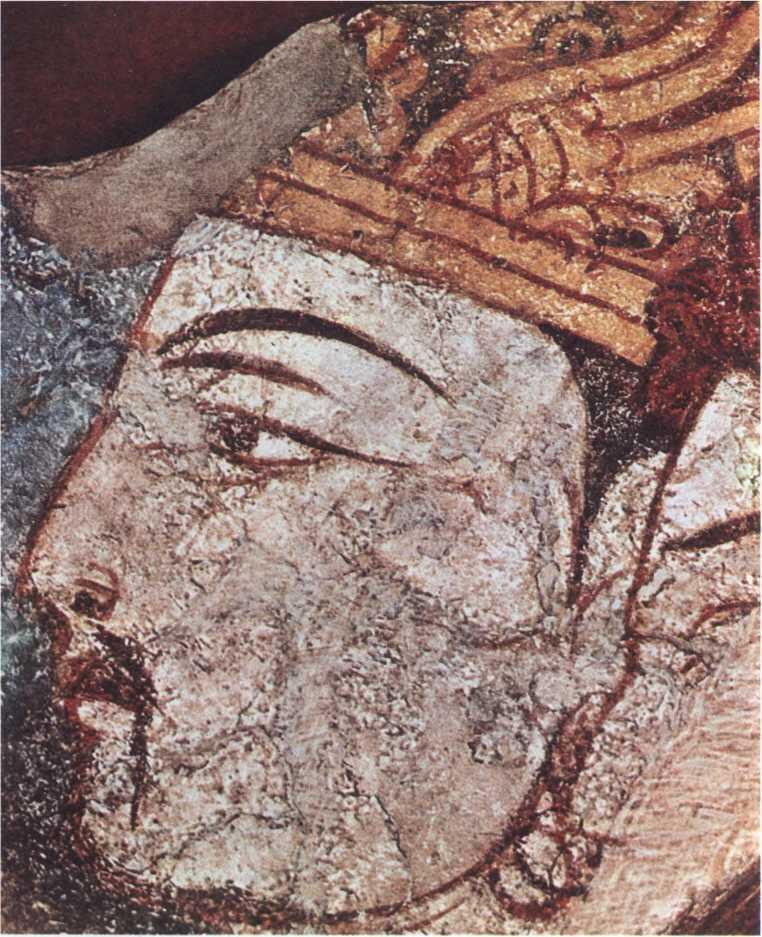 Портрет князя Фрагмент росписи из древнего Пенджикента VII век Бронзовая - фото 61