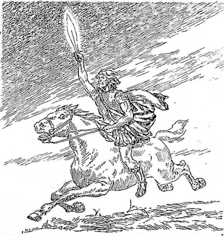 Кузнец с раскаленным мечом в руке мчится во весь опор верхом на коне Так - фото 24