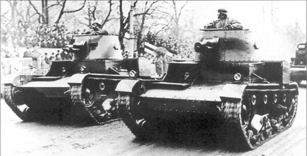 Легкие танкиВиккерс Е во время парада частей Войска Польского Этот - фото 9