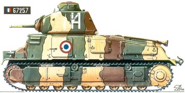 Средний танк S35 1я легкая механизированная кавалерийская дивизия Франция - фото 32