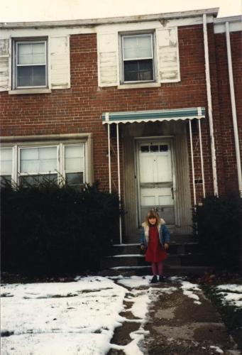 Celeste in 1984 standing in front of the Spencer house on the South Side of - фото 6