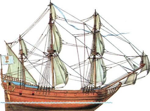 В начале XVII века на севере Европы появился новый тип судна пинасс - фото 36