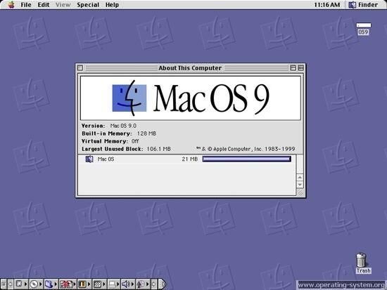 Классическая Mac OS 9 Mac OS X с интерфейсом Aqua Но интерфейс Aqua вместе с - фото 3