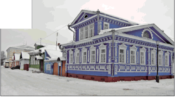 В центре Городца в Нижегородской области сохранились целые улицы из деревянных - фото 2