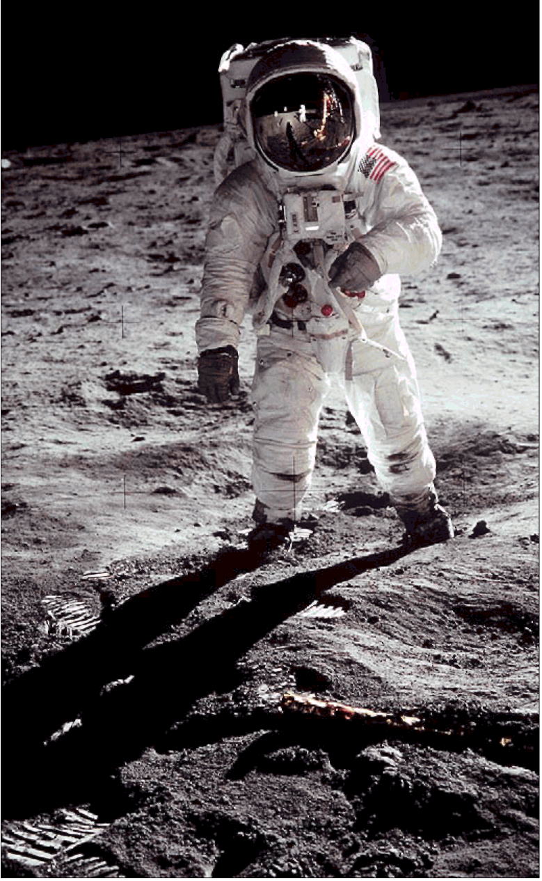 Эдвин Олдрин на Луне снимок сделан Нейлом Армстронгом Антон ПЕРВУШИН - фото 1