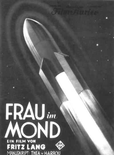 Modell E двухступенчатая космическая ракета Германа Оберта на рекламном - фото 11