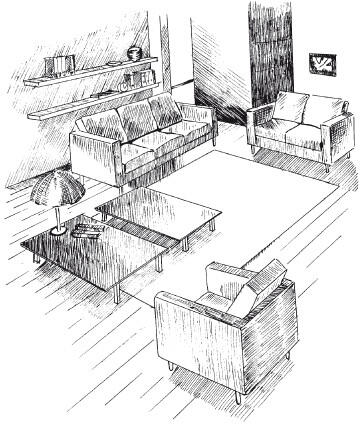 Рис 5 Гостиная в стиле минимализм Идеальный вариант пустая комната в - фото 5