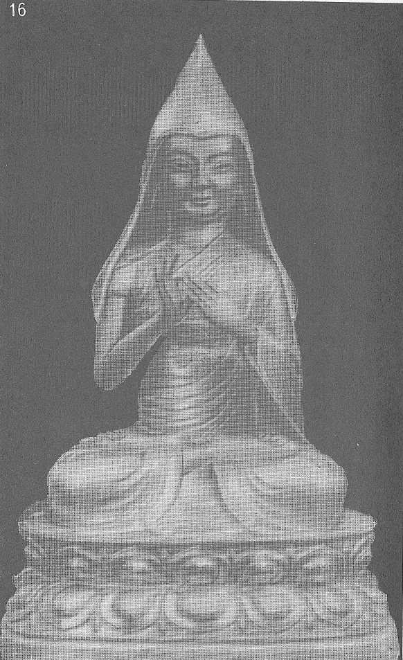 Вероучитель Цзонхава реформатор тибетского буддизма Бронзовая статуэтка из - фото 19