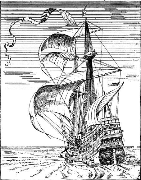 Боевой корабль начала XVI столетия Узкие и длинные галеры едва вмещали своих - фото 15