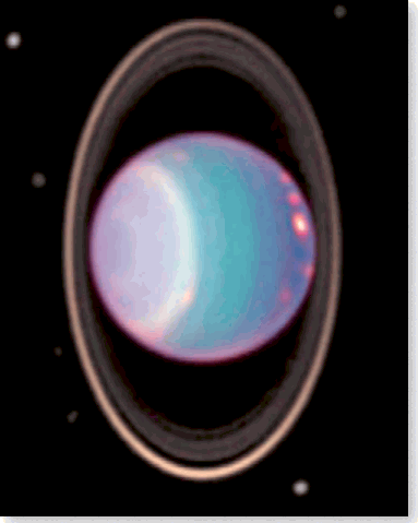 Планета Уран с кольцами и спутниками Фото НАСА Уран единственная планета - фото 6