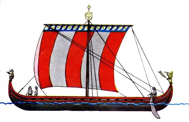Рис 14 Корабль ВИЛЬГЕЛЬМА ЗАВОЕВАТЕЛЯ XI век нэ Рис 15 Русский струг - фото 14