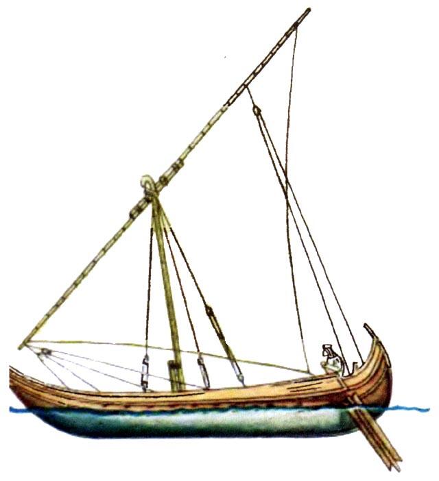 Рис 16 Средиземноморское судно конца IX века Когда в начале X века викинги - фото 16