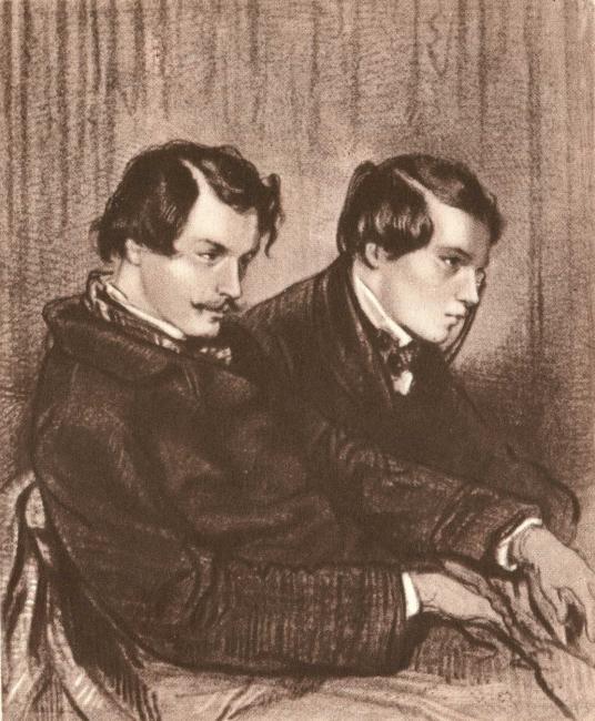 В истории французского реалистического романа второй половины XIX века братья - фото 1