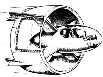 Проект многоцелевого СВВП Ганнетон с кольцевым крылом и соосными воздушными - фото 130