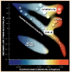 Диаграмма ГерцшпрунгаРассела показывает зависимость светимости звезды от её - фото 2