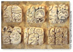 Иероглифы майя обнаруженные в развалинах большого города майя в штате Паленке - фото 11