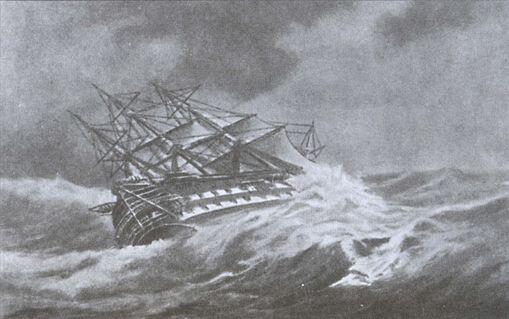 Волны и ветер опрокидывают судно И Айвазовский Буря в Черном море И - фото 18