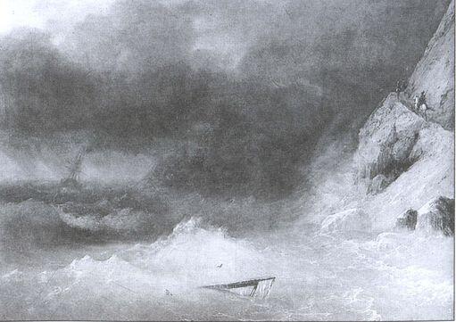 И Айвазовский Шторм около скалистого берега И Айвазовский Буря у мыса - фото 22