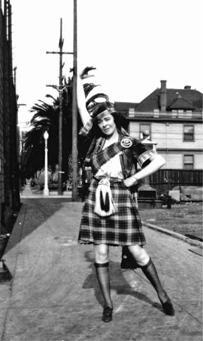 My mother Margaret Jean Mitchell Watson models the MacKinnon kilt from - фото 5