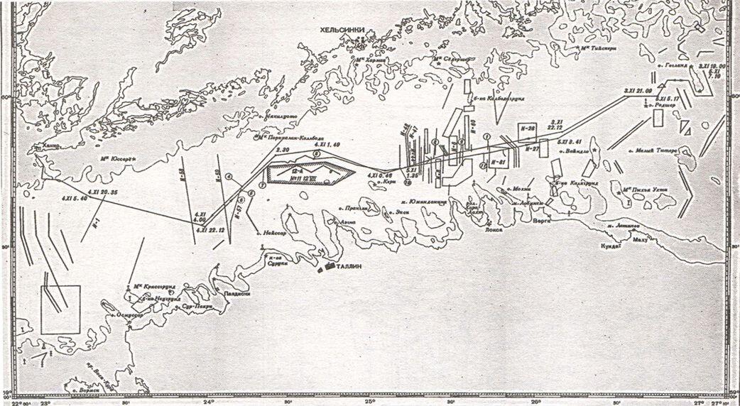 Схема похода второго отряда кораблей для эвакуации ВМБ Ханко 35 ноября 1 в - фото 75