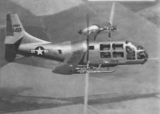 Второй экспериментальный вертолетсамолет Белл XV3 с двухлопастными винтами - фото 2