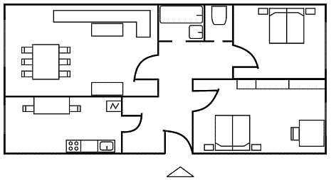 Рис 1 Масштабный план квартиры исходный план а б Рис 2 - фото 1