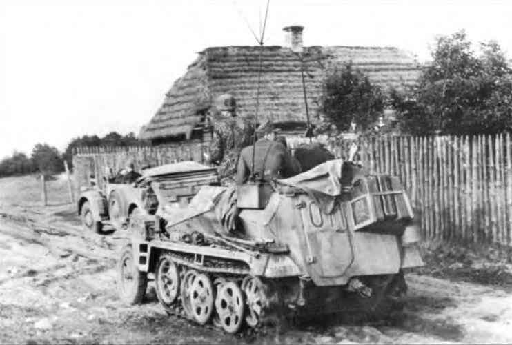 Радиомашина Sd Kfz 2505 тяжело нагруженная оборудованием осень 1943 г - фото 130