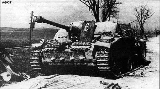CAУ Stug 40 Ausf G взорвавшаяся в результате попадания противотанкового - фото 61