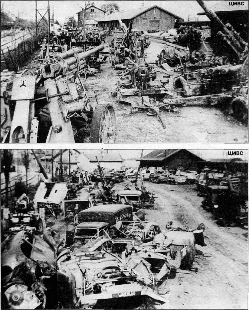 Свалка трофейной артиллерии и бронетехники A scrapyard of captured artillery - фото 174