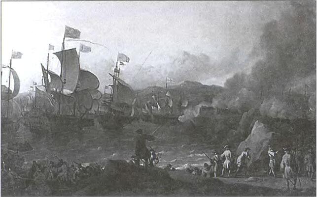 Сражение в бухте Виго 23 октября 1702 г Художник Л Бакхёйзен Сражение в - фото 17