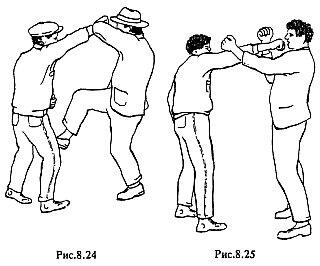 Защита от ударов ногами Противник наносит удар ногой снизу рис 827 - фото 56
