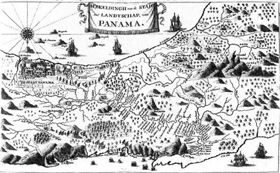 Карта Панамы которой пользовались пираты Генри Моргана Генри Морган - фото 10