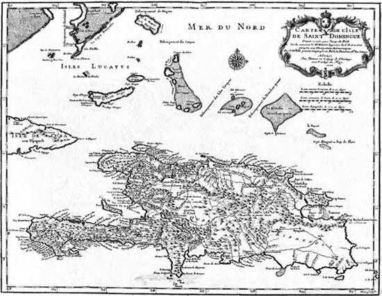 Карта острова СанДоминго XVIII в Карта Панамы которой пользовались пираты - фото 9