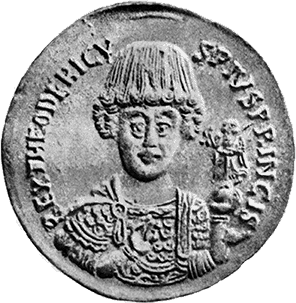 Медаль с изображением Теодориха Великого Теодорих римский патриций и - фото 12