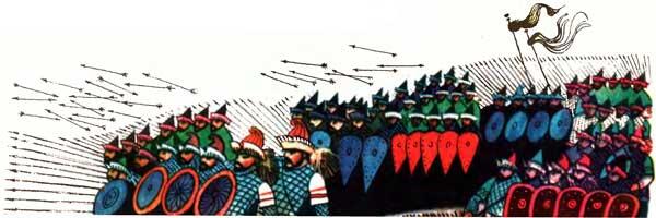 Его огромное войско движется по рязанской дороге на Коломну Мамай еще - фото 4