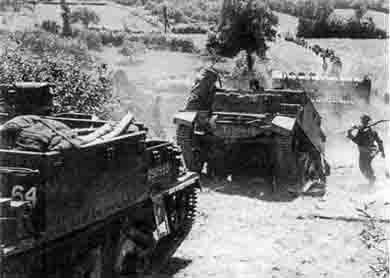 Нормандия июнь 1944 г британские части движутся на ВиллерБокаж через - фото 10