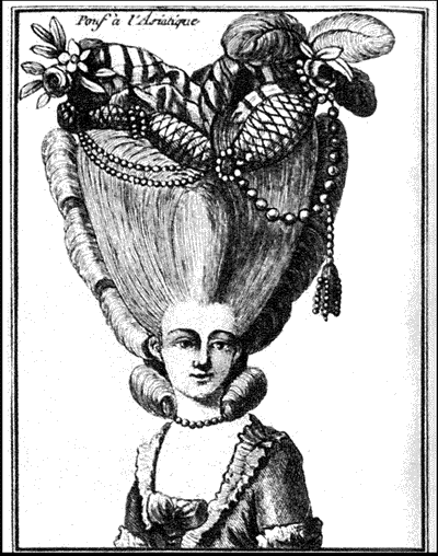 В эпоху ампир около 1806 года в моду вошли удлиненные чепцы затейливо - фото 1