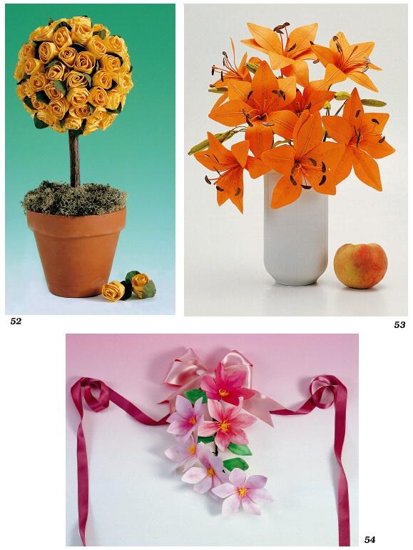 Декоративные цветы из ткани бумаги кожи Практическое руководство - фото 156