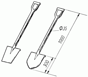 Рис 2 Заступ с остроконечной нижней частью Инструменты для каменной кладки - фото 2