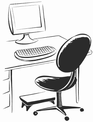 Рабочее место пользователя компьютера должно включать в себя стол с дисплеем и - фото 1