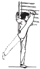 7 Боковое давление на ногуцэятуй Примите положение стоя боком к опоре и - фото 19