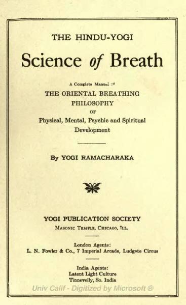 Yogi Ramacharaka William Walker Atkinson The HinduYogi Science of Breath A - фото 1