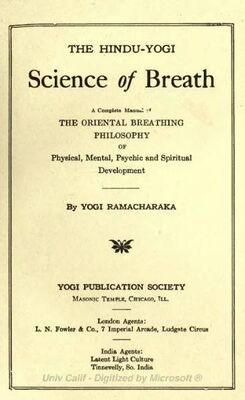 Yogi Ramacharaka The Hindu-Yogi Science of Breath