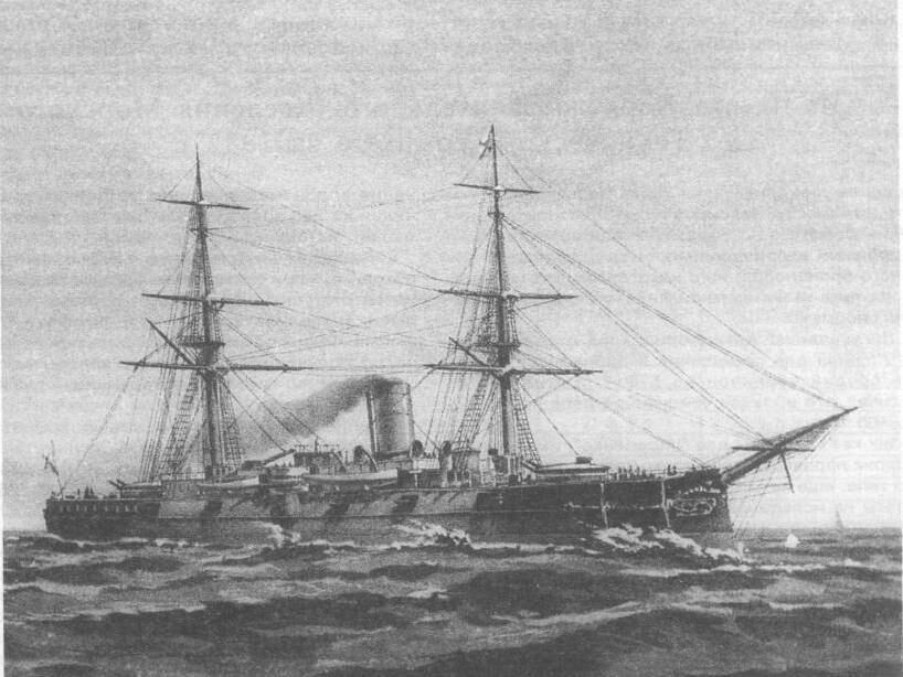 КРЕЙСЕР АДМИРАЛ НАХИМОВ Вечером 23 апреля 1895 г в гавани Озаки на острове - фото 1
