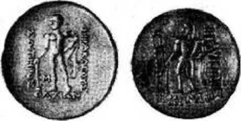 Слева греческая монета тетрадрахма справа ее двойник так называемая - фото 1