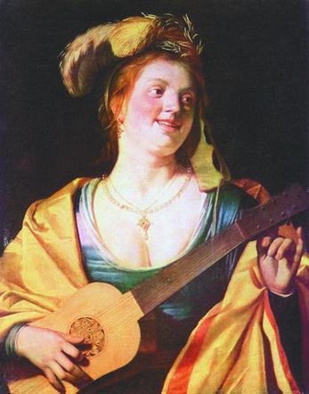 Г ван Хонтхорст Женщина с гитарой Г ван Хонтхорст Мужчина с виолой да - фото 197