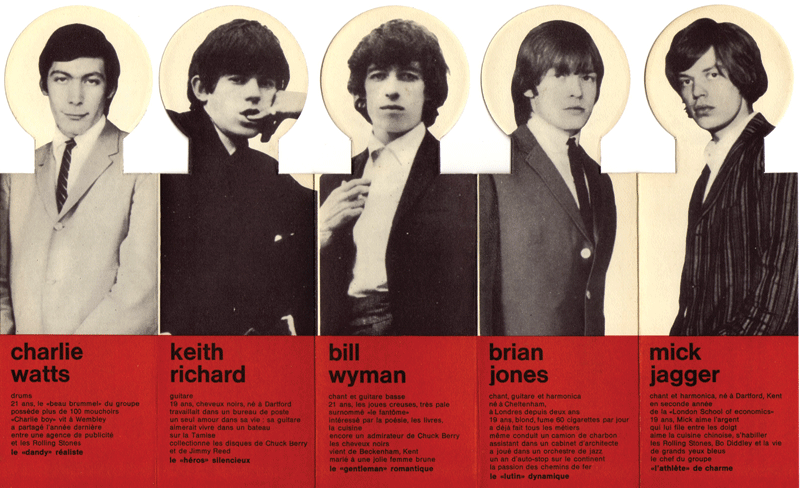 Рекламная листовка The Rolling Stones лейбла Декка Франс лицевая сторона - фото 3