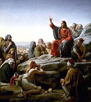 После избрания апостолов Иисус Христос сошел с ними с вершины горы и стал на - фото 1