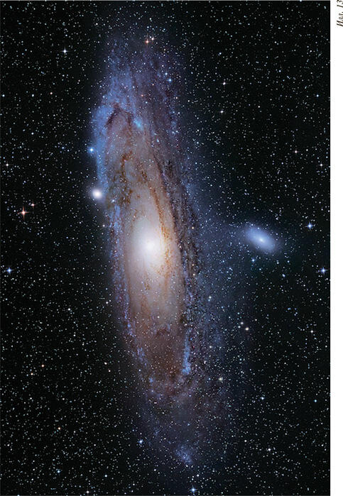 Илл 13 Галактика М31 в созвездии Андромеда Эта крупная спиральная галактика - фото 15